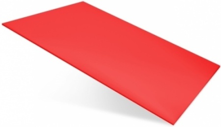 Доска разделочная мки168/1, 600х400х8, пластик, красный